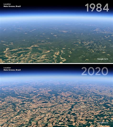 satellite images 20 years ago.